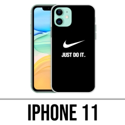 Coque iPhone 11 - Nike Just Do It Noir