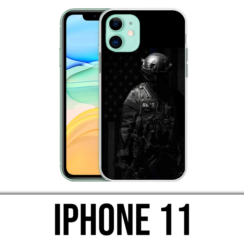 Coque iPhone 11 - Swat Police Usa