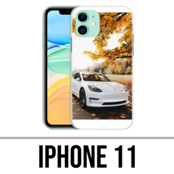 Coque iPhone 11 - Tesla Automne