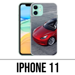 IPhone 11 Case - Tesla Model 3 Rot