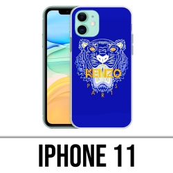 Coque iPhone 11 - Kenzo Tigre Bleu