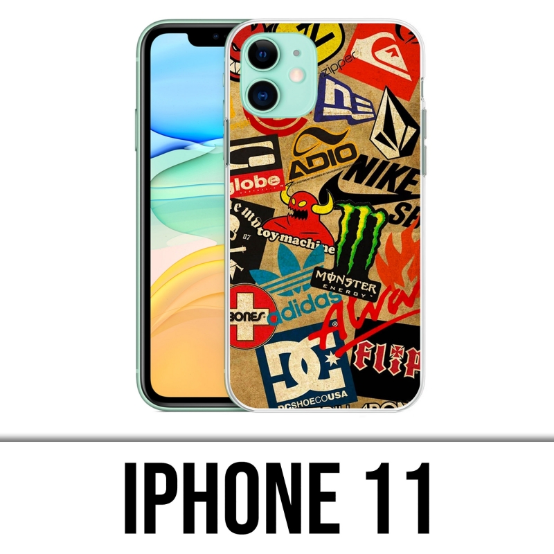Coque iPhone 11 - Skate Logo Vintage