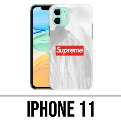 Coque iPhone 11 - Supreme Montagne Blanche