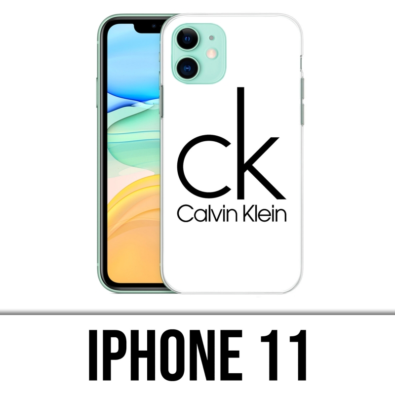 Funda para iPhone 11 - Calvin Klein Logo White