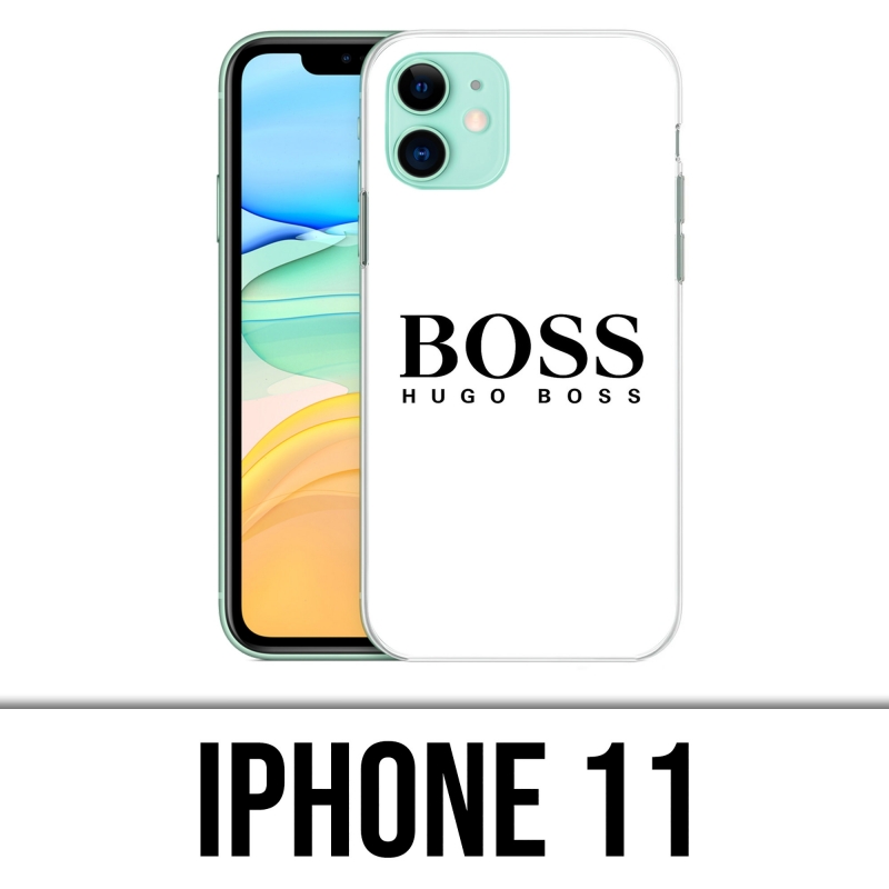 Coque iPhone 11 - Hugo Boss Blanc