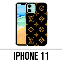 Coque iPhone 11 - Louis Vuitton Gold