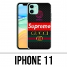 Coque iPhone 11 - Versace Supreme Gucci