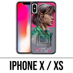 IPhone X / XS Case - Tintenfisch Game Girl Fanart