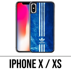 Funda para iPhone X / XS - Adidas Blue Stripes