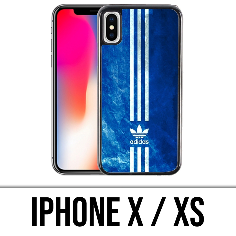 Voorspellen kroeg US dollar IPhone X and XS Case - Adidas Blue Stripes