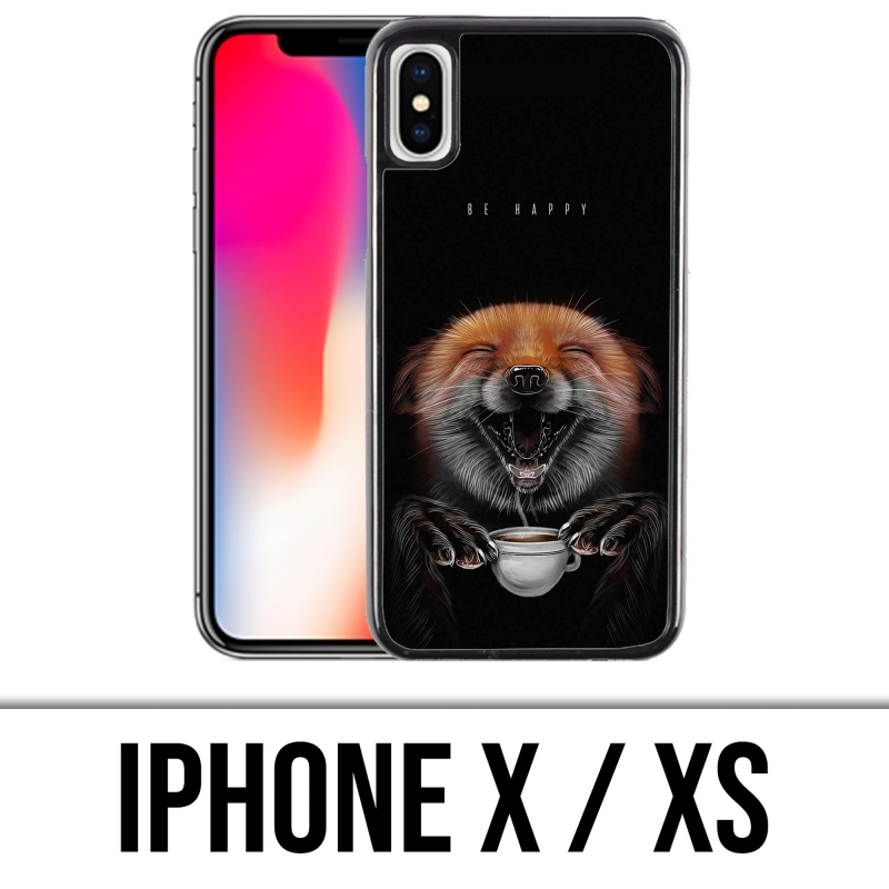 Cover iPhone X / XS - Be Happy