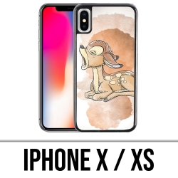Funda para iPhone X / XS - Disney Bambi Pastel