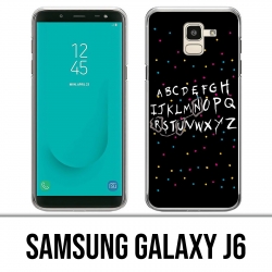 Samsung Galaxy J6 Case - Stranger Things Alphabet
