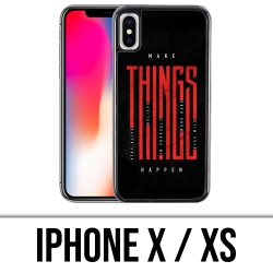 Coque iPhone X / XS - Make Things Happen