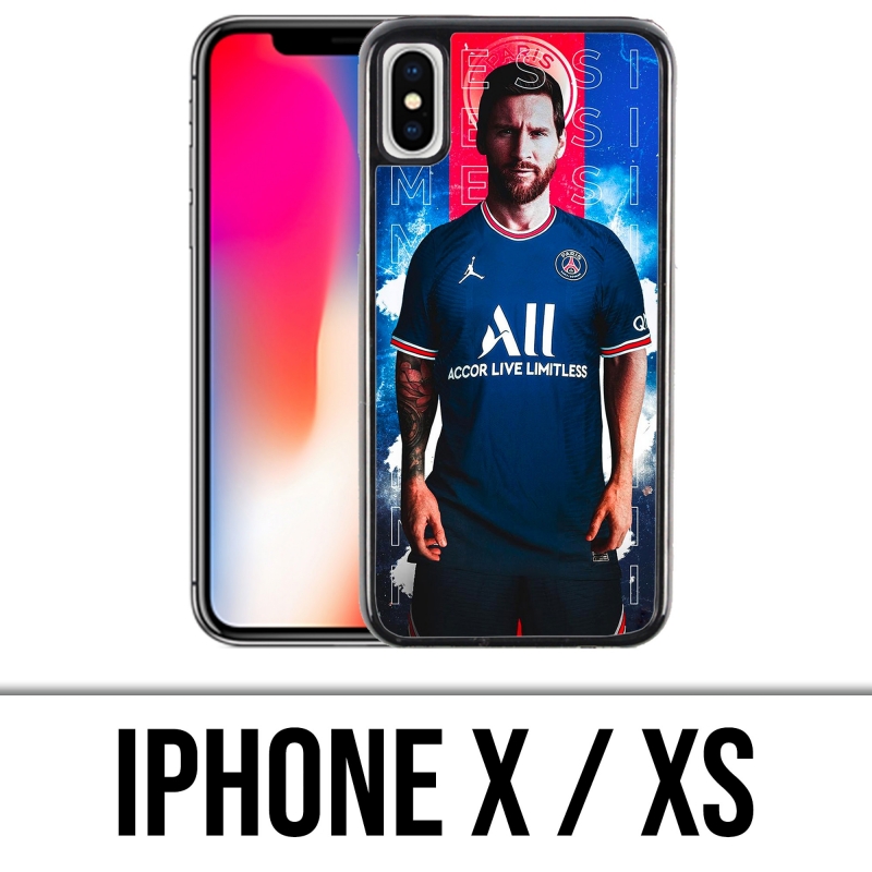 Coque iPhone X / XS - Messi PSG