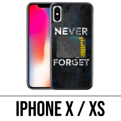 Coque iPhone X / XS - Never Forget