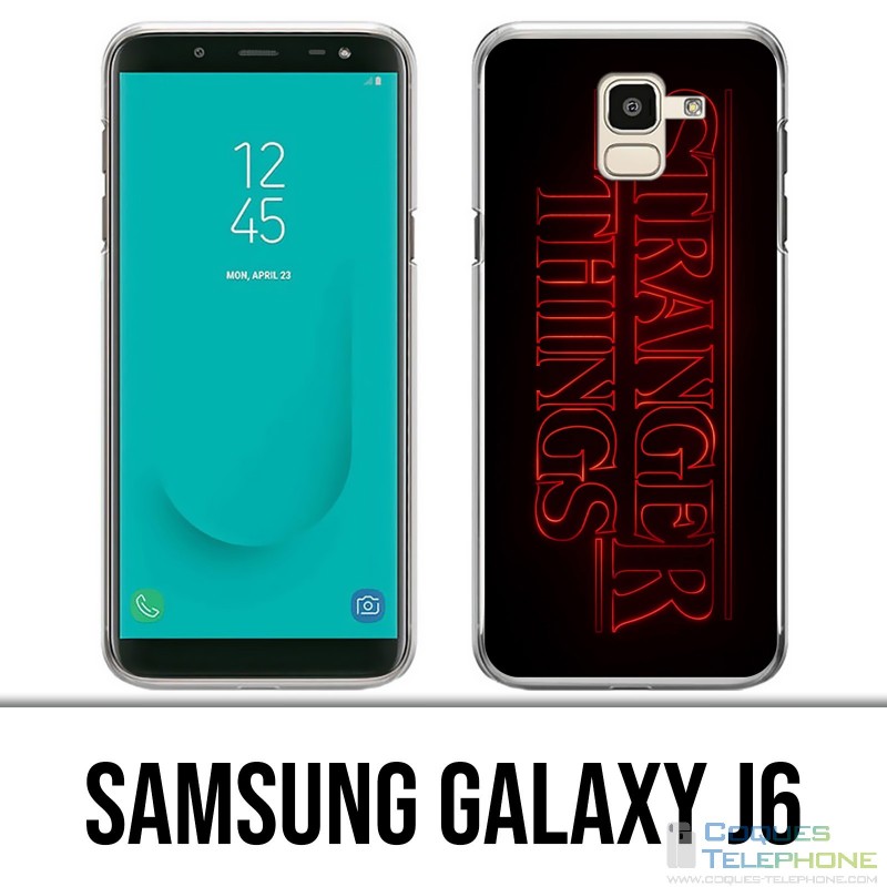 Samsung Galaxy J6 Hülle - Stranger Things Logo