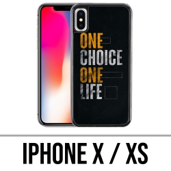 Custodia per iPhone X / XS - Una scelta di vita