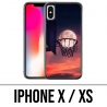 Coque iPhone X / XS - Panier Lune