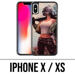 Coque iPhone X / XS - PUBG Girl