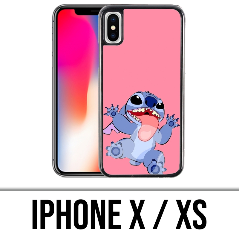 Coque iPhone X / XS - Stitch Langue