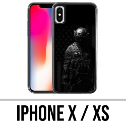 Coque iPhone X / XS - Swat Police Usa
