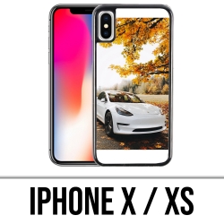 Coque iPhone X / XS - Tesla Automne
