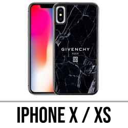 IPhone X / XS Case - Givenchy Schwarzer Marmor