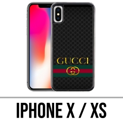 Zenuwinzinking focus Leonardoda IPhone X and XS Case - Gucci Gold