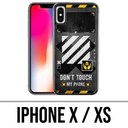 Custodia per iPhone X / XS - Bianco sporco non toccare il telefono