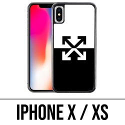 Funda para iPhone X / XS - Logo blanco roto