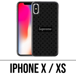 Funda para iPhone X / XS - Supreme Vuitton Black
