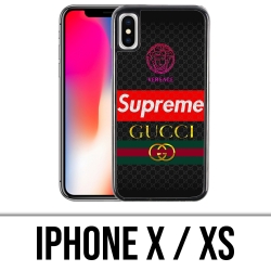 Coque iPhone X / XS - Versace Supreme Gucci