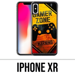 Coque iPhone XR - Gamer Zone Warning
