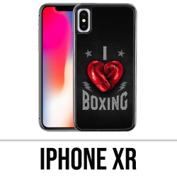Funda para iPhone XR - Amo el boxeo