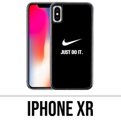 Coque iPhone XR - Nike Just Do It Noir