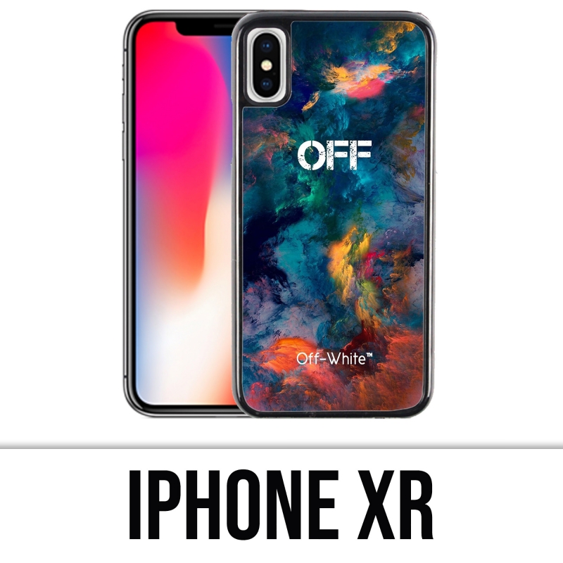 Custodia per iPhone XR - Nuvola di colore bianco sporco