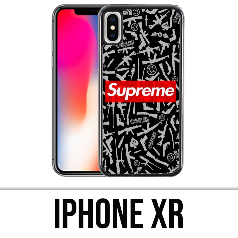 Custodia per iPhone XR - Fucile nero supremo