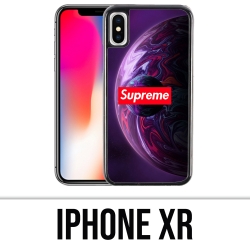 Coque iPhone XR - Supreme Planete Violet