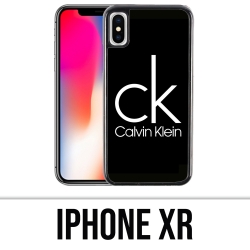 Custodia per iPhone XR - Logo Calvin Klein nera