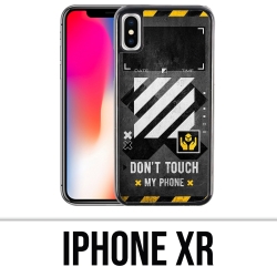 IPhone XR Case - Off White Berühren Sie das Telefon nicht