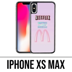 Coque iPhone XS Max - Netflix And Mcdo