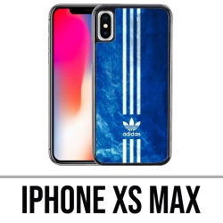 Coque iPhone XS Max - Adidas Bandes Bleu