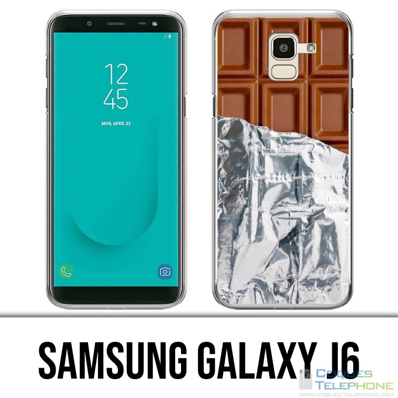 Coque Samsung Galaxy J6 - Tablette Chocolat Alu