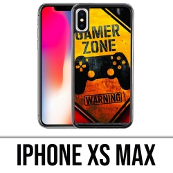 Coque iPhone XS Max - Gamer Zone Warning