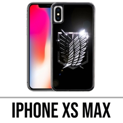 Custodia per iPhone XS Max - Logo Attack On Titan