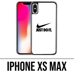Coque iPhone XS Max - Nike Just Do It Blanc