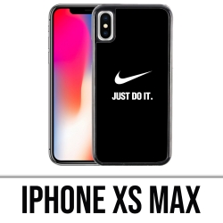 Custodia per iPhone XS Max - Nike Just Do It Nera