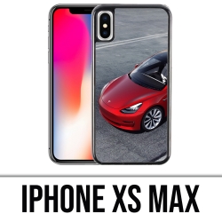 Coque iPhone XS Max - Tesla Model 3 Rouge