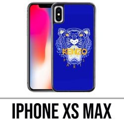 Coque iPhone XS Max - Kenzo Tigre Bleu